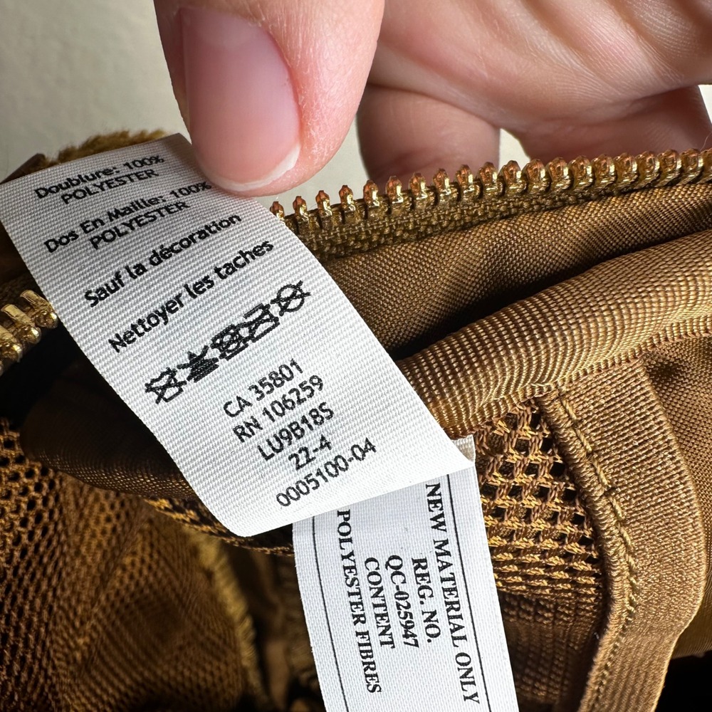 Lululemon Everywhere Belt Bag 1L Fleece Burnt Caramel Brown Sherpa LU9B18S - Picture 7 of 7